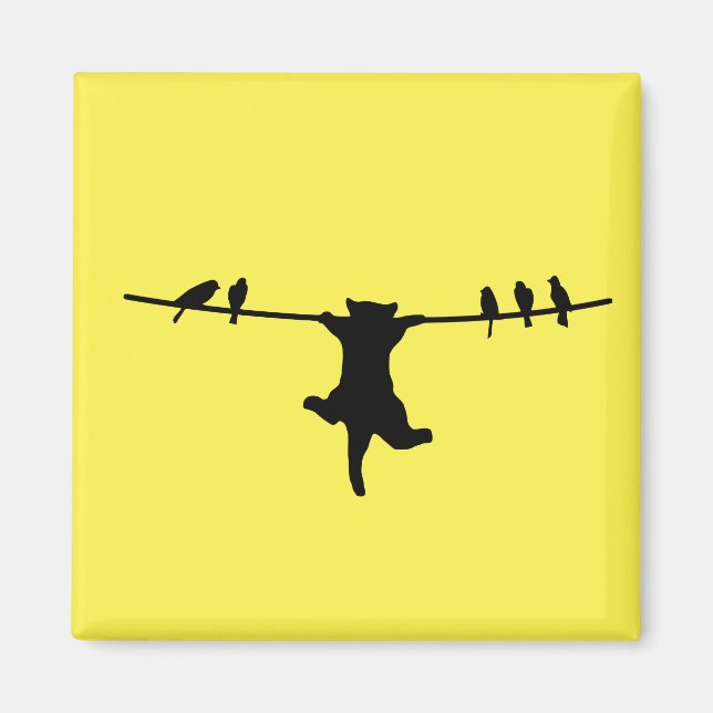 Íman O gato depende do cabo de alimentação (Frente)