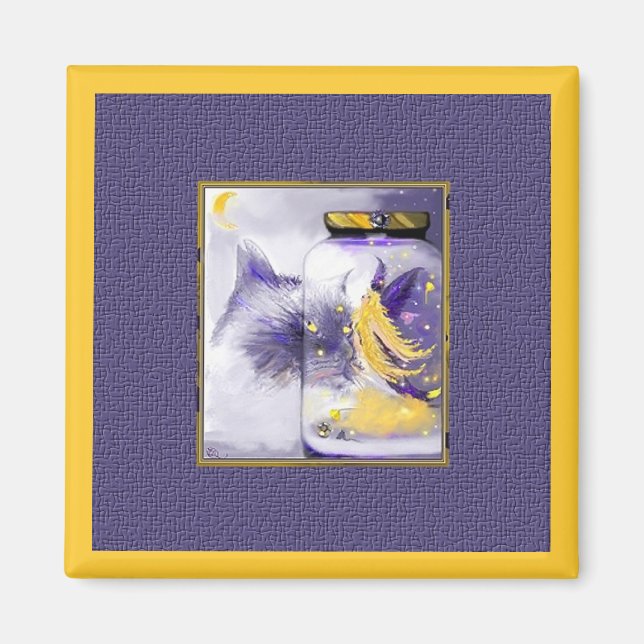 Íman O Gato e o Firefly! Ímã (Frente)