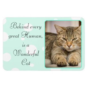 Íman O gato engraçado cita o ímã personalizado cerce