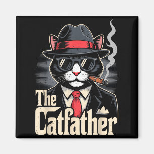 Íman O Gato Paiterno Gato de Smoking Pai Feliz Dia dos