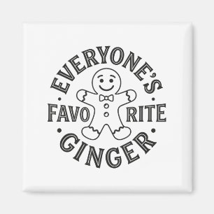 Íman O Gingerbread Man de Gengibre Engraçado Favorito d