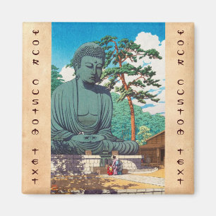 Íman O Grande Buda em Kamakura Hasui Kawase hanga