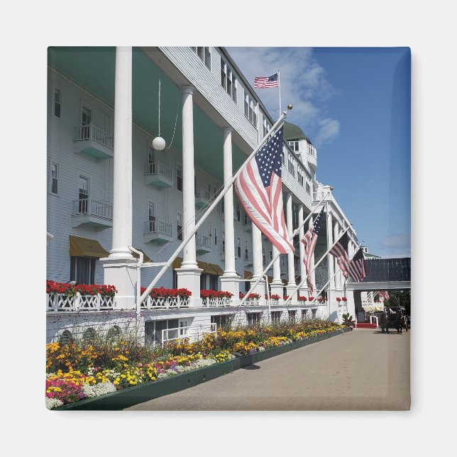 Íman O Grande Hotel na Ilha Mackinac, Michigan (Frente)