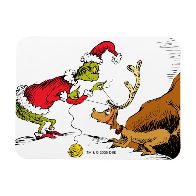 Íman O Grinch Prepara o Max, a Rena (Horizontal)