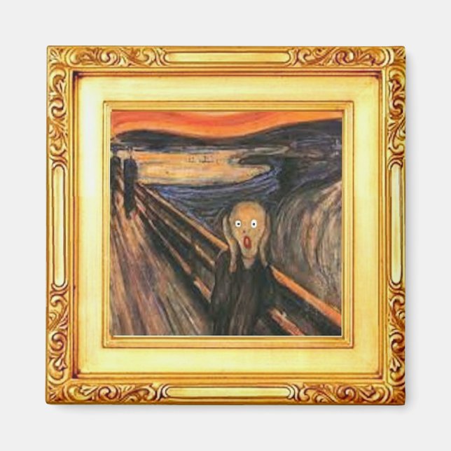 Íman O Gritar, Belas Artes de Edvard Munch Magnet (Frente)