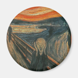 Íman O gritar (Textured) por Edvard Munch