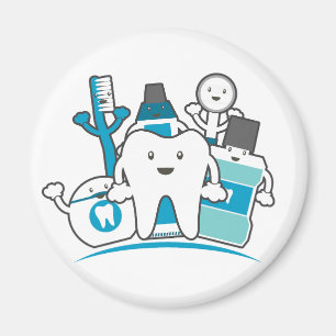 Íman O grupo limpo dos dentes