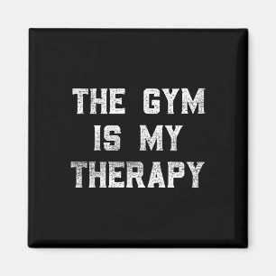 Íman O Gym É A Minha Terapêutica Levantando Humor Tee M