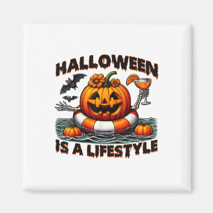 Íman O Halloween É Um Dia das Bruxas Louco De Estilo De