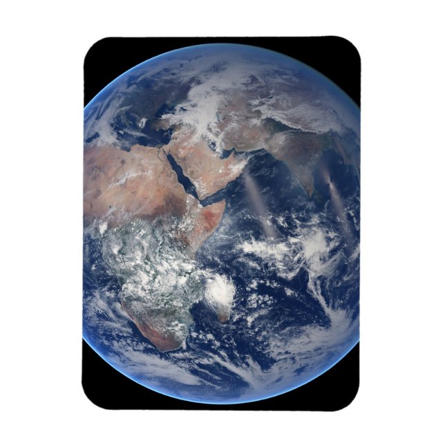 Íman O Hemisfério Leste No Planeta Terra. (Vertical)