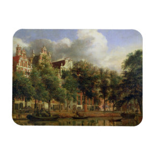 Íman O Herengracht, Amsterdão (óleo no painel)