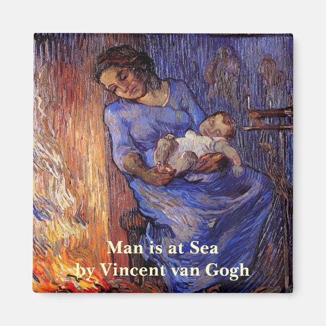 Íman O homem está no mar por Vincent van Gogh (Frente)