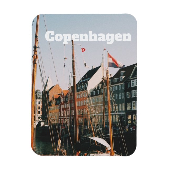 Íman O icônico Nyhavn, Copenhague, Dinamarca (Vertical)