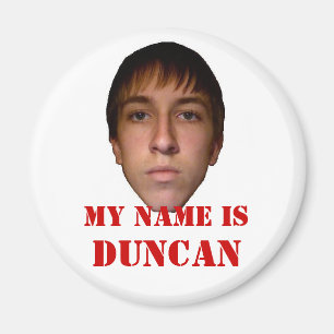 Íman O ímã 2010 do refrigerador, meu nome é Duncan