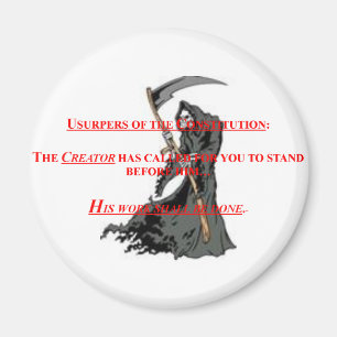 Íman O ímã com Usupers Beware/Ceifador