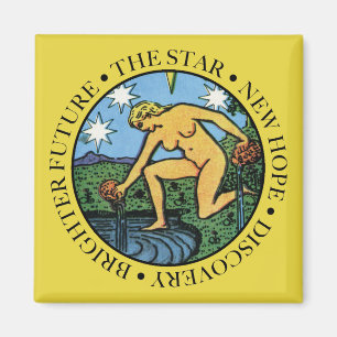 Íman O ímã da estrela com texto