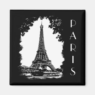 Íman O ímã da ilustração de Paris da torre Eiffel