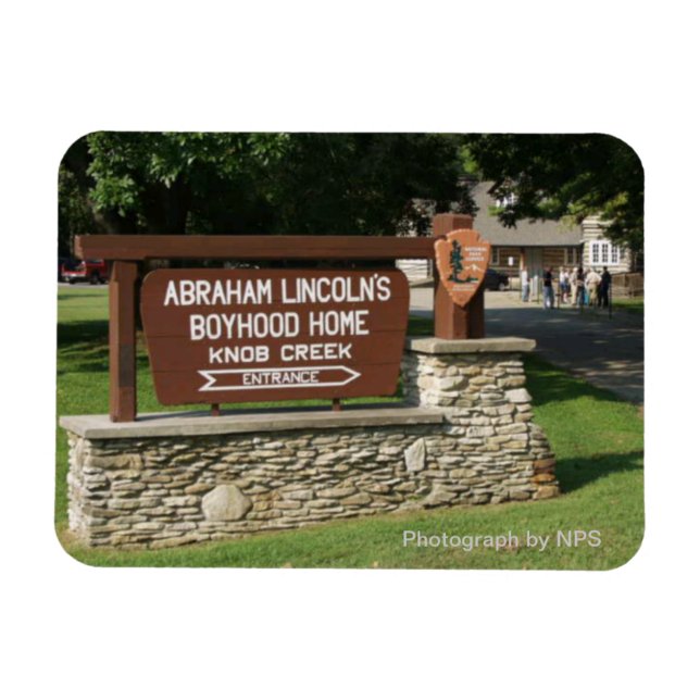 Íman O ímã da infância de Abraham Lincoln (Horizontal)