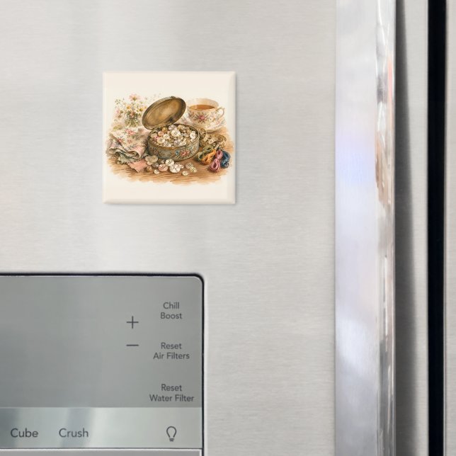 Íman O Ímã de Lata de Botão (In Situ (Fridge))
