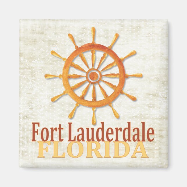 Íman O ímã do capitão da Flórida Fort Lauderdale (Frente)