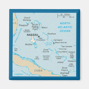 Íman O ímã do mapa de Bahamas