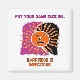 Íman O ímã do rosto do sol sorridente