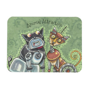 Íman O ÍMÃ dos robôs do gato e do cão *Customize