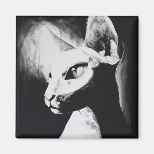 Íman O ímã original da arte do gato de Sphynx