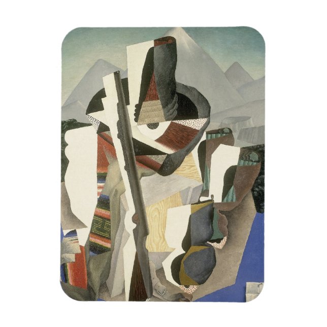 Íman O ímã "Zapata-style Landscape" de Rivera (Vertical)