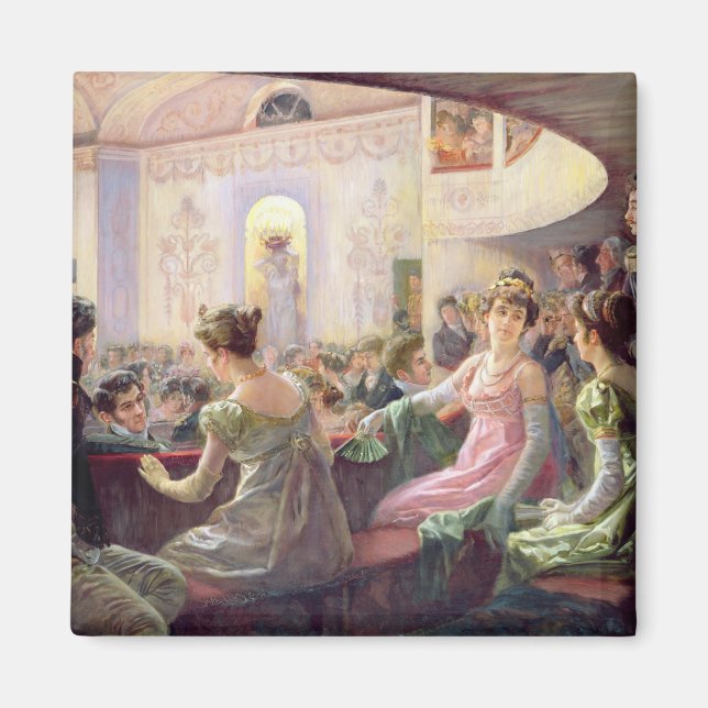 Íman O intervalo no teatro (Frente)