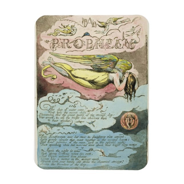 Íman "O Inverno Profundo veio...", prato 5 de "Europa.  (Vertical)