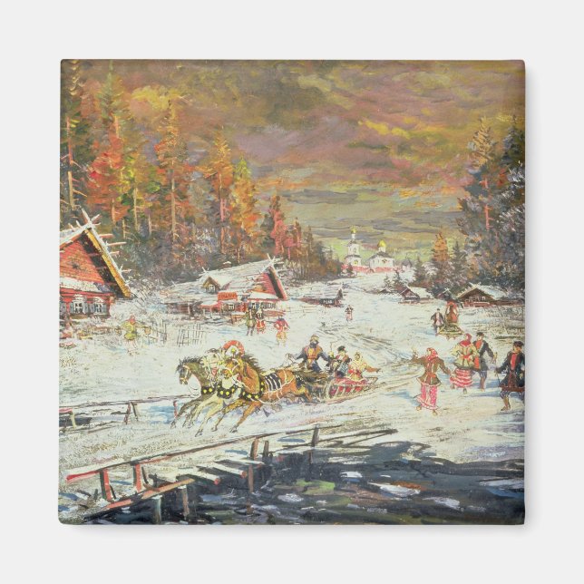 Íman O inverno russo, 1900-10 (Frente)