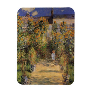 Íman O Jardim do Artista em Vetheuil por Claude Monet
