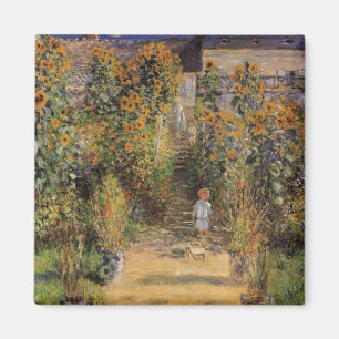 Íman O jardim do artista em Vetheuil por Claude Monet