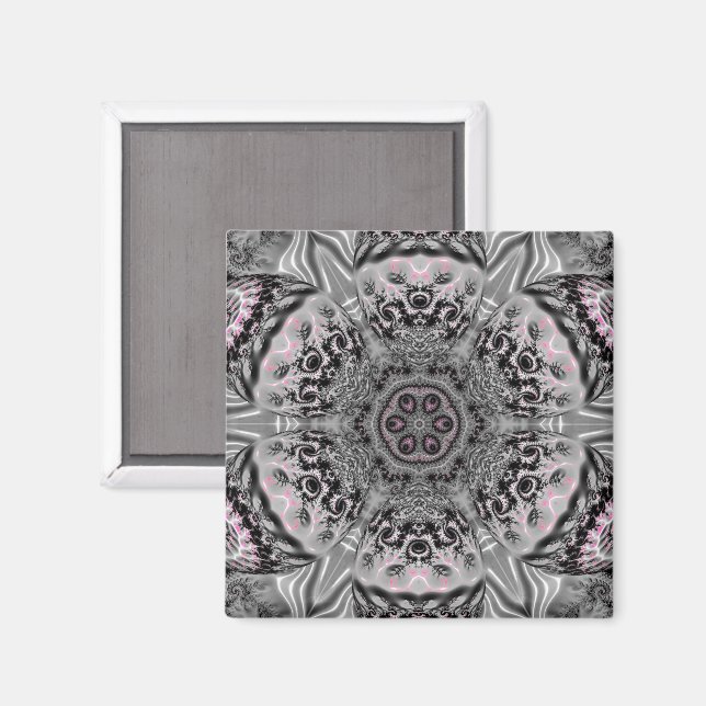 Íman O Jardim Fractal Prateado (Front/Back)