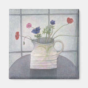 Íman O jarro 2008 das anêmonas e das papoilas floresce