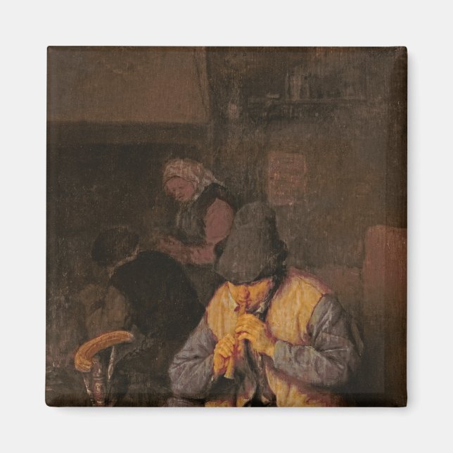 Íman O Jogador de Flauta, século XVII (Frente)