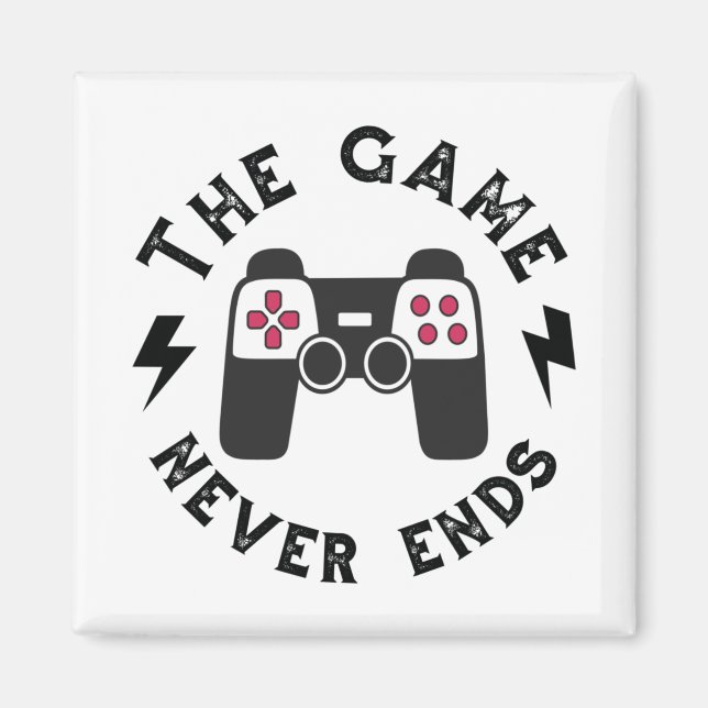 Íman O jogo nunca acaba (Frente)