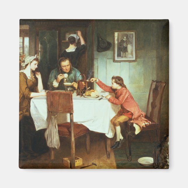 Íman O Jovem James Watt Brincando com Vapor (Frente)