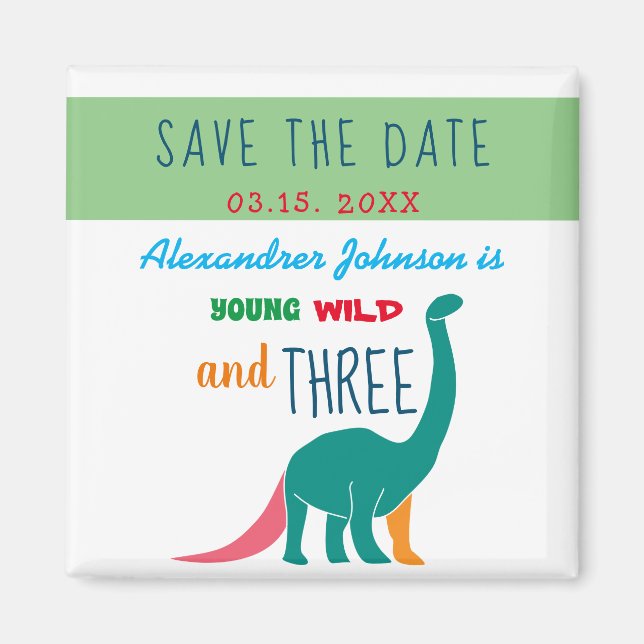 Íman O Jovem Selvagem e Três Dinossauros Verdes Salvem  (Frente)