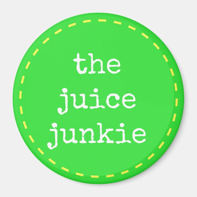 Íman O Juice Junkie - Imagem do Logotipo (Frente)