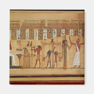 Íman O julgamento de Osiris, detalhe