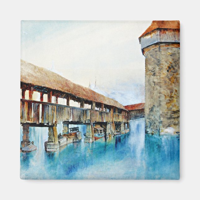 Íman O Kapellbrucke, pintura de arte, (Frente)