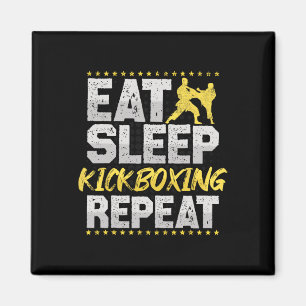 Íman O Kickboxing Repetir Artes Marciais Retro Homens C