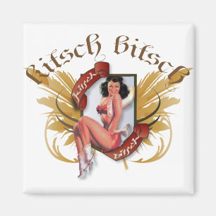Íman O kitsch Bitsch: Pin-Acima do tatuagem do kitsch