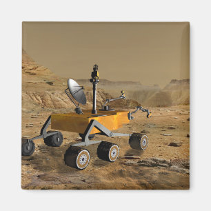 Íman O laboratório de ciência de Marte viaja perto de