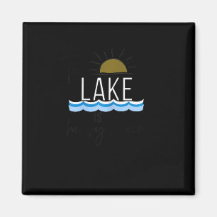 Íman O Lago É Meu Lugar Feliz Presente De Barco
