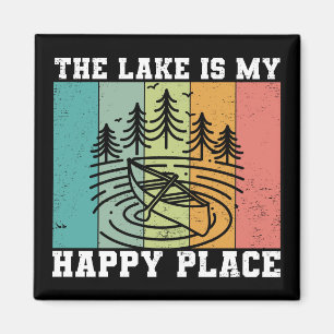 Íman O lago é o meu feliz lugar, o lago Vintage, que a