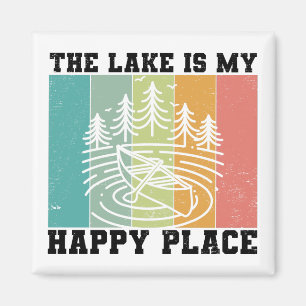 Íman O lago é o meu feliz lugar, o lago Vintage, que a