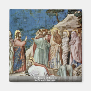Íman O levantamento de Lazarus por Giotto Di Bondone